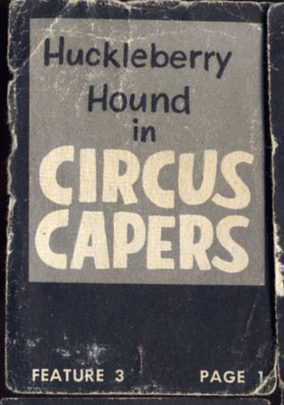 Gif Huckleberry Hound crée avec Photoshop à partir de vignettes