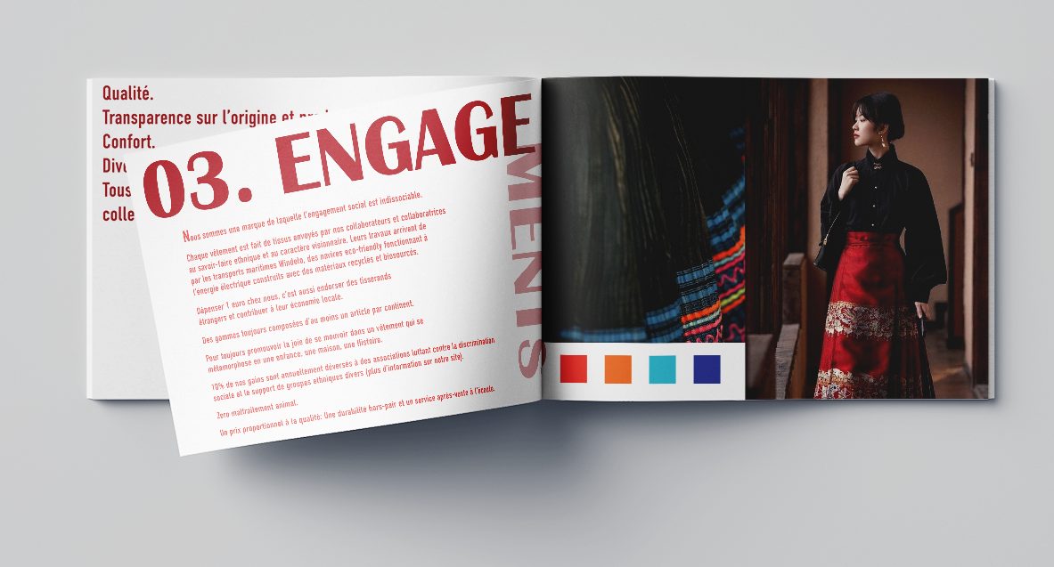 Démonstration des pages Engagements du booklet